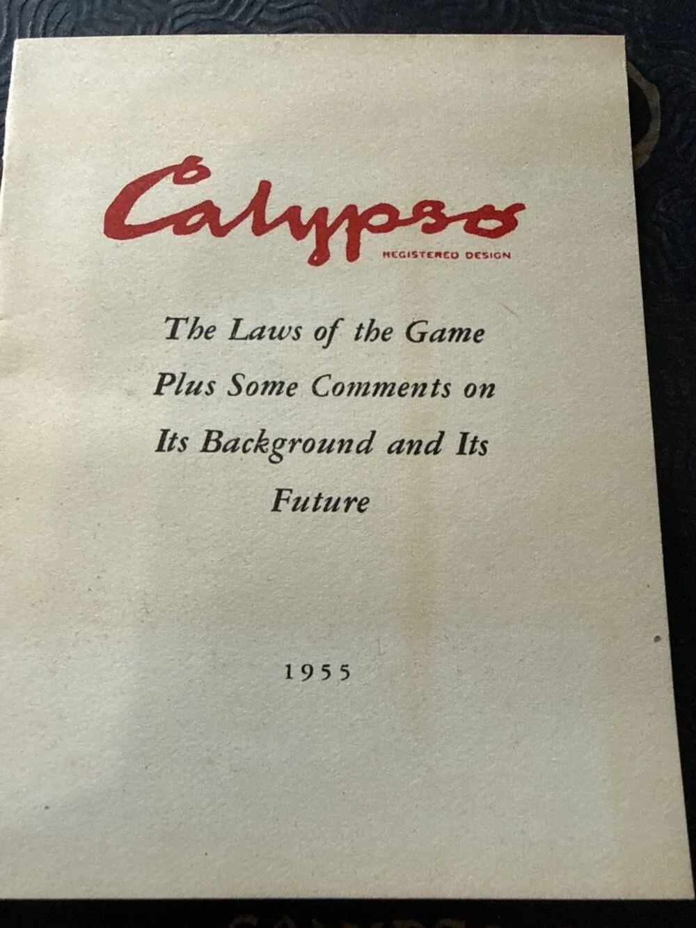 Calypso 1955 Duratone Card Game Set With Rules Score Pad & Suit Indicators - Picture 4 of 8